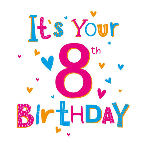 Picture of ITS YOUR 8TH BIRTHDAY CARD
